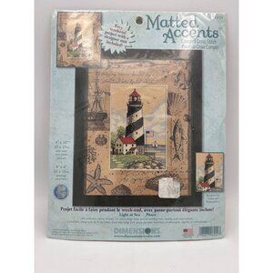Dimensions Cross Stitch "Light At Sea" Lighthouse Nautical Frame Quick